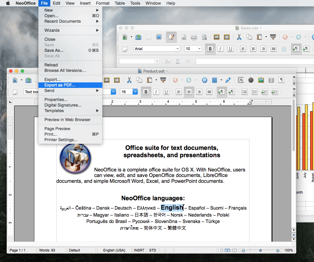 Open Office software, free download For Mac