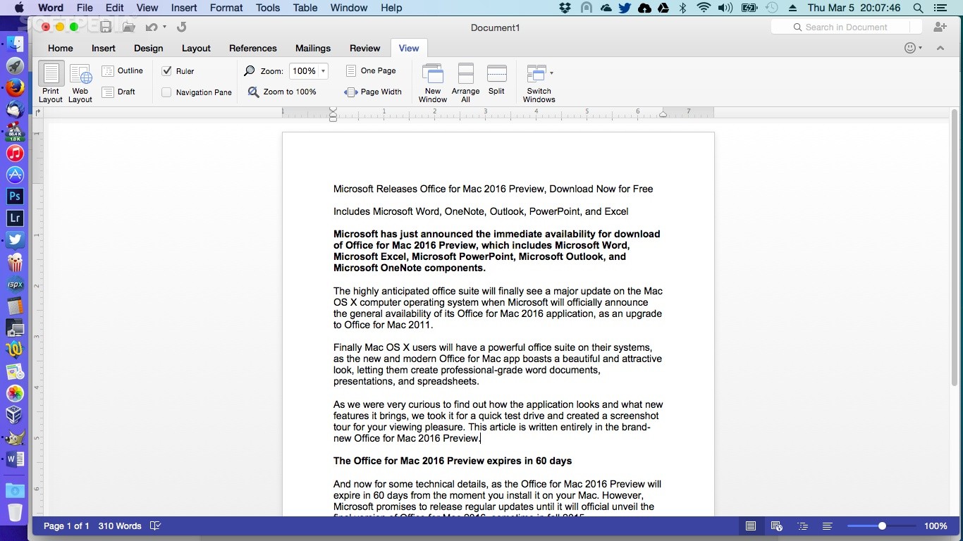 Microsoft Office Word 2010 Free Download For Mac Os X
